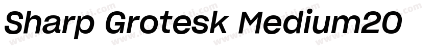 Sharp Grotesk Medium20字体转换